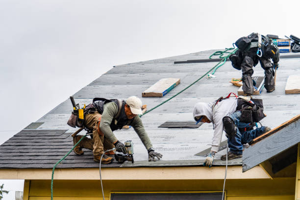 Professional Roofing technician working in Glenarm, IL